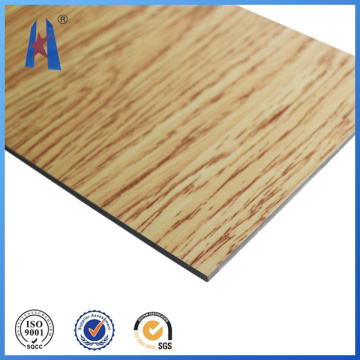 Pared de madera de la cortina de madera ACP Panel de aluminio compuesto de madera